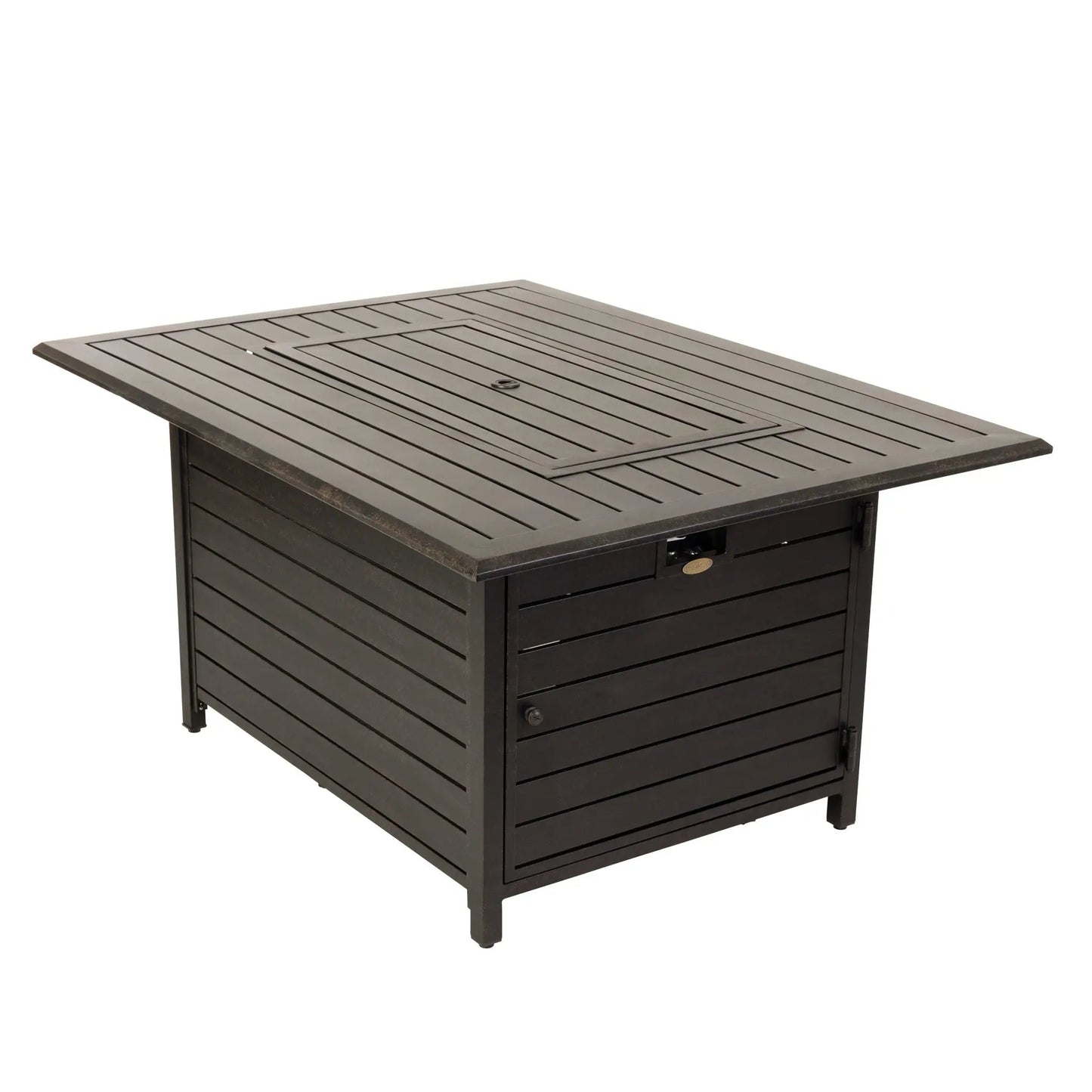 Longmont 48" Rectangular Aluminum Convertible Gas Fire Pit Table